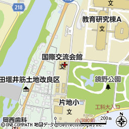 国際交流会館周辺の地図