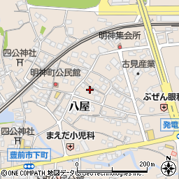 福岡県豊前市八屋2205周辺の地図