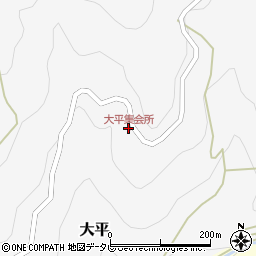 大平集会所周辺の地図