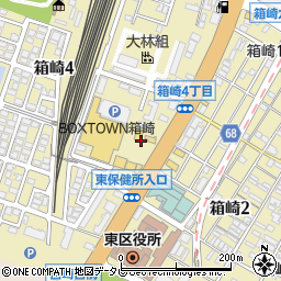 焼肉 清香園 ボックスタウン箱崎店周辺の地図