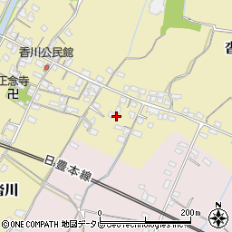 福岡県豊前市沓川周辺の地図