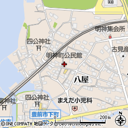 明神町公民館周辺の地図