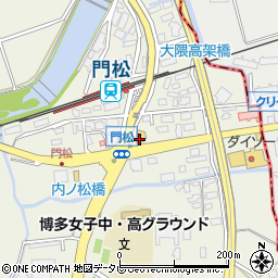 とんかつ浜かつ福岡粕屋店周辺の地図