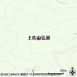 高知県高知市土佐山弘瀬周辺の地図