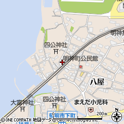 福岡県豊前市八屋2310周辺の地図