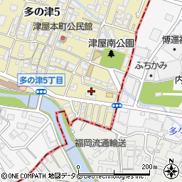 福岡県福岡市東区多の津5丁目48周辺の地図