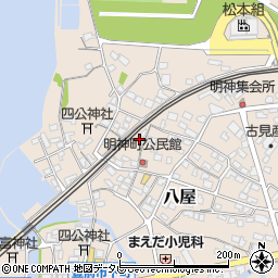福岡県豊前市八屋2166周辺の地図