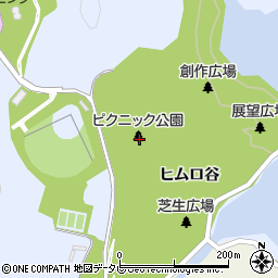ピクニック公園周辺の地図