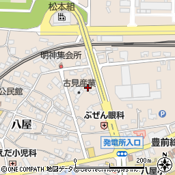 福岡県豊前市八屋2073周辺の地図