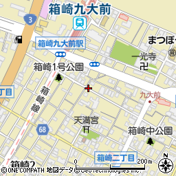 福岡ヤクルト販売株式会社　東センター周辺の地図
