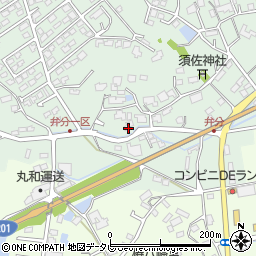 福岡県飯塚市弁分402周辺の地図