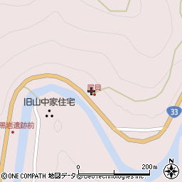 愛媛県上浮穴郡久万高原町上黒岩2533周辺の地図