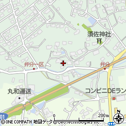 福岡県飯塚市弁分378周辺の地図