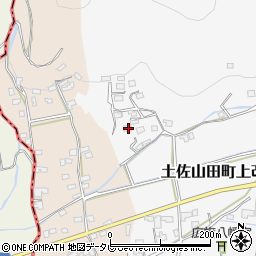 高知県香美市土佐山田町上改田182-2周辺の地図