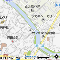 原田橋周辺の地図
