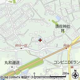 福岡県飯塚市弁分379周辺の地図