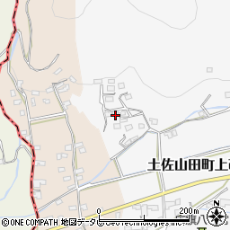 高知県香美市土佐山田町上改田188周辺の地図