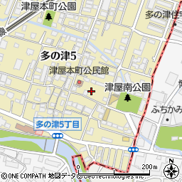 福岡県福岡市東区多の津5丁目42周辺の地図