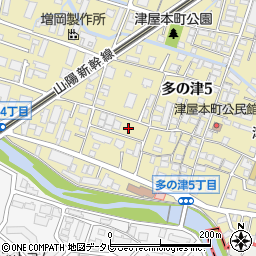 福岡県福岡市東区多の津5丁目周辺の地図