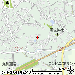 福岡県飯塚市弁分370周辺の地図