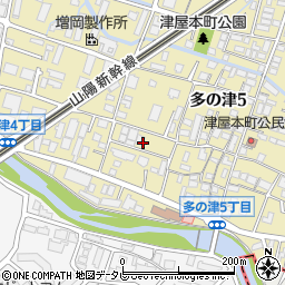 福岡県福岡市東区多の津5丁目11周辺の地図