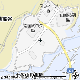 高知県香美市土佐山田町テクノパーク周辺の地図
