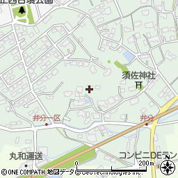 福岡県飯塚市弁分381周辺の地図