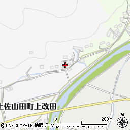 高知県香美市土佐山田町上改田133周辺の地図