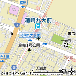 ミニストップ福岡箱崎３丁目店周辺の地図