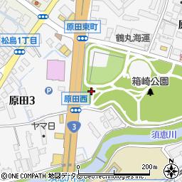 箱崎公園トイレ周辺の地図