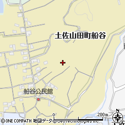 高知県香美市土佐山田町船谷周辺の地図