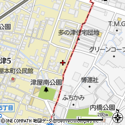 福岡県福岡市東区多の津5丁目35周辺の地図