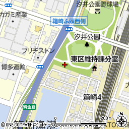 汐井公園トイレ周辺の地図