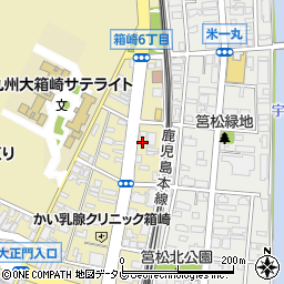 箱崎6丁目1廣川邸☆akippa駐車場周辺の地図