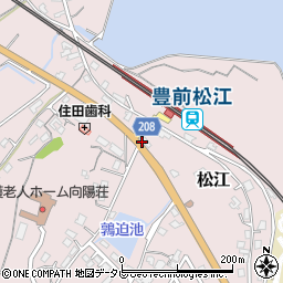 朝日新聞　松江販売店周辺の地図