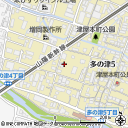 福岡県福岡市東区多の津5丁目13周辺の地図