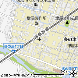 福岡県福岡市東区多の津5丁目12周辺の地図