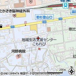 花田クリーニング篠栗営業所周辺の地図
