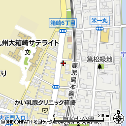 福岡県福岡市東区箱崎6丁目1-14周辺の地図