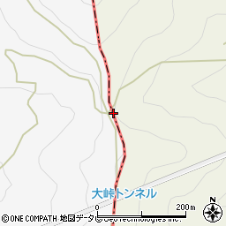 大峠周辺の地図