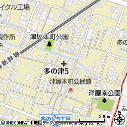 福岡県福岡市東区多の津5丁目19周辺の地図