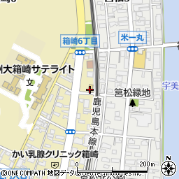 セブンイレブン福岡箱崎６丁目店周辺の地図