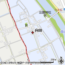 向田公民館周辺の地図