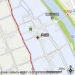 向田公民館周辺の地図