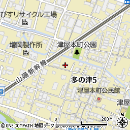 福岡県福岡市東区多の津5丁目20周辺の地図