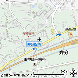 福岡県飯塚市弁分152周辺の地図