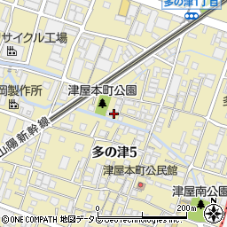 福岡県福岡市東区多の津5丁目21周辺の地図