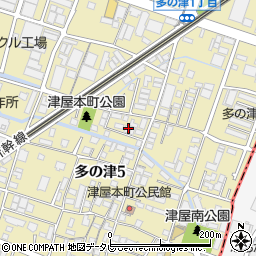 福岡県福岡市東区多の津5丁目22周辺の地図