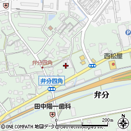 福岡県飯塚市弁分154周辺の地図