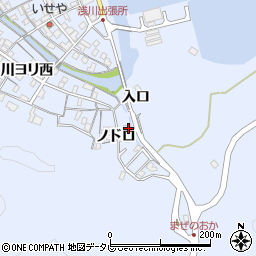 徳島県海部郡海陽町浅川ノドロ8周辺の地図